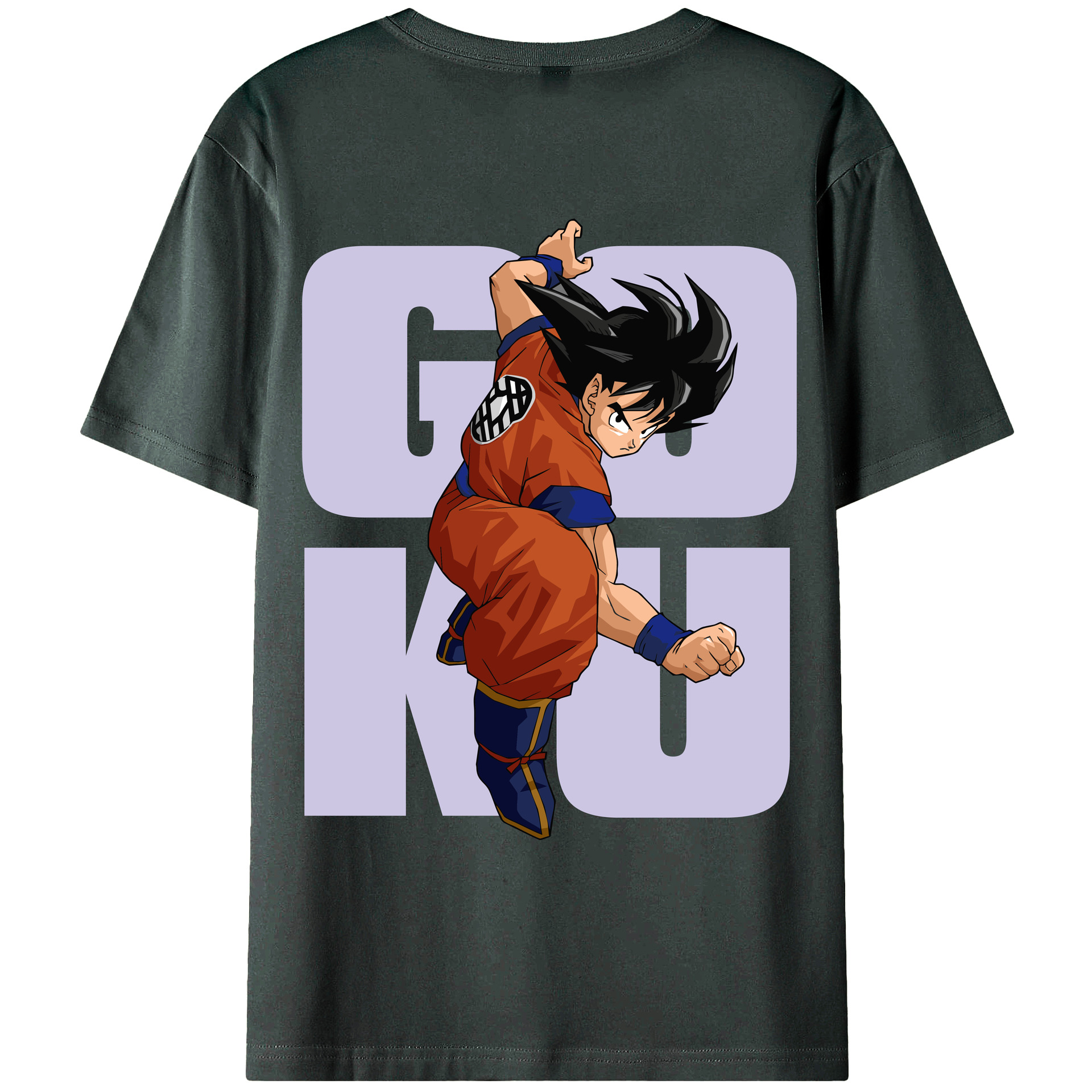 （画像用） ドラゴンボール 孫悟空（そん ごくう）Son Goku カカロット DRAGON BALL Kakarotto 綿100％ メンズ半袖Tシャツ（バックプリント） 通気性